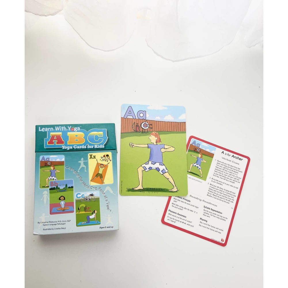 ABC Learn With Yoga Card For Kids